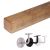 Vierkante eikenhouten leuning | op maat | trap, balustrade, wand
